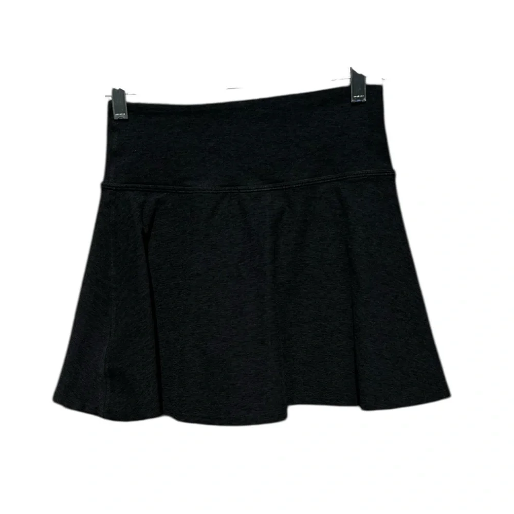 🌻BEYOND YOGA Heathered Black Athletic Activewear Skort Size XS